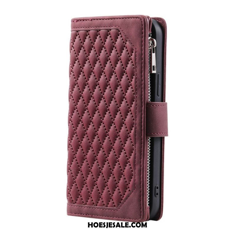 Flip Case Leren Samsung Galaxy S25 Fe Gewatteerd