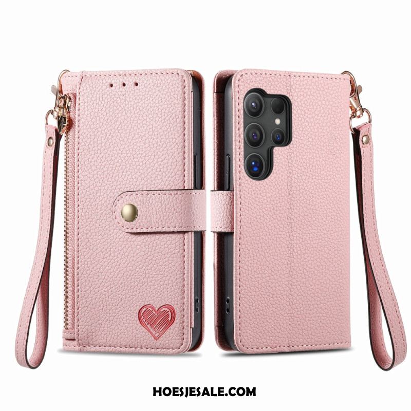 Flip Case Leren Samsung Galaxy S25 Ultra 5g Hart