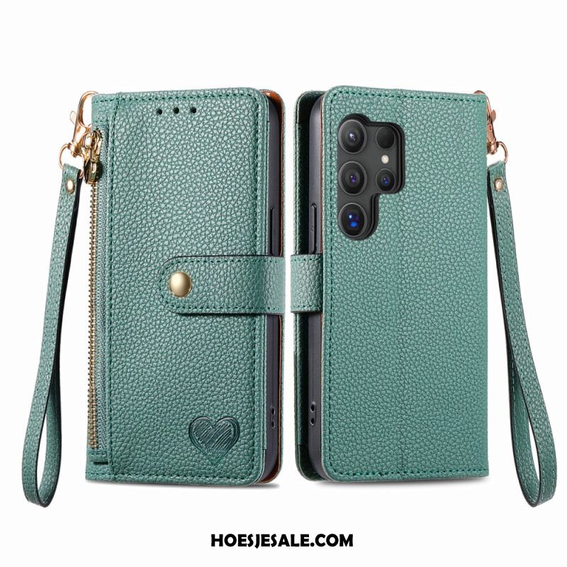 Flip Case Leren Samsung Galaxy S25 Ultra 5g Hart