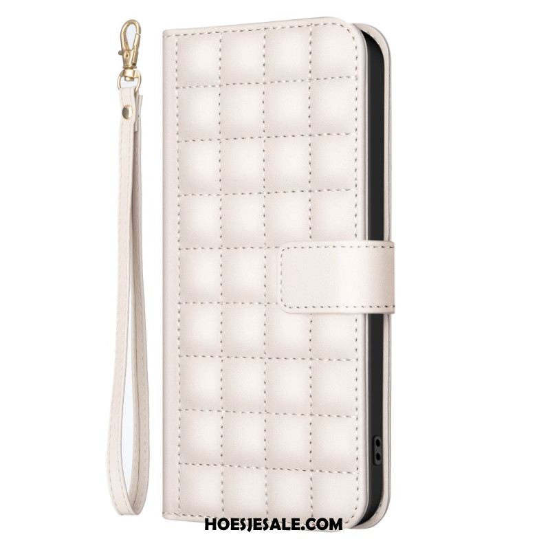 Flip Case Leren Samsung Galaxy S25 Ultra 5g Premium Gewatteerd