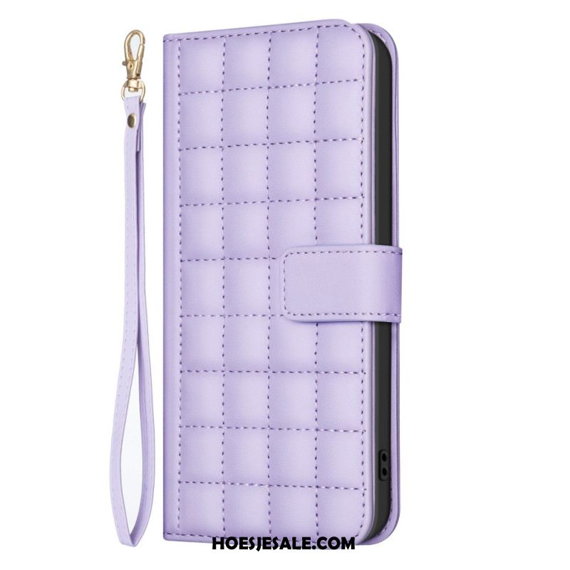 Flip Case Leren Samsung Galaxy S25 Ultra 5g Premium Gewatteerd