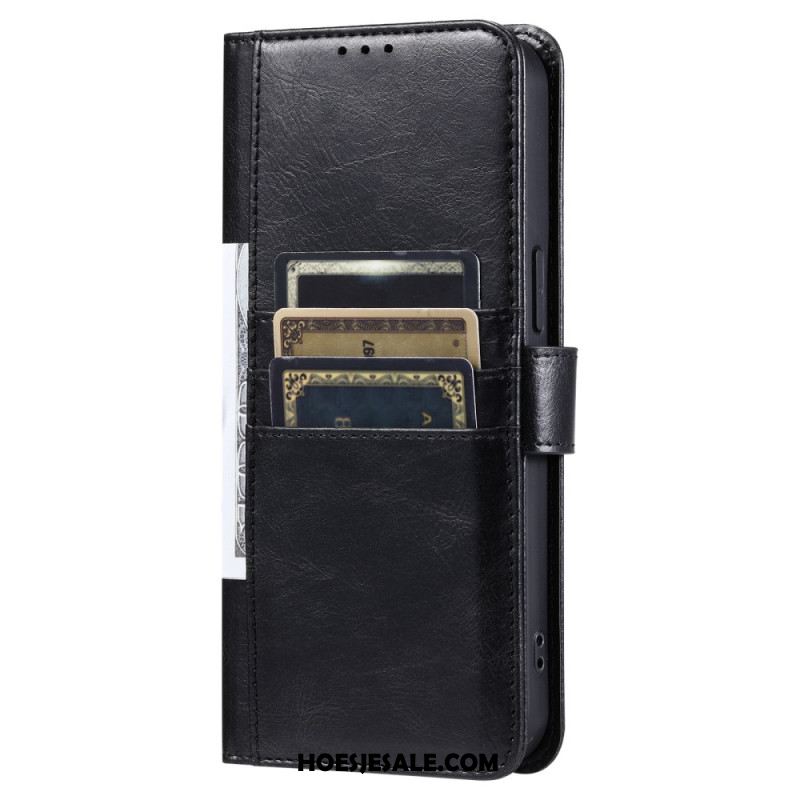 Flip Case Leren Samsung Galaxy S26 Plus 6 Kaartsleuven En Polsbandje