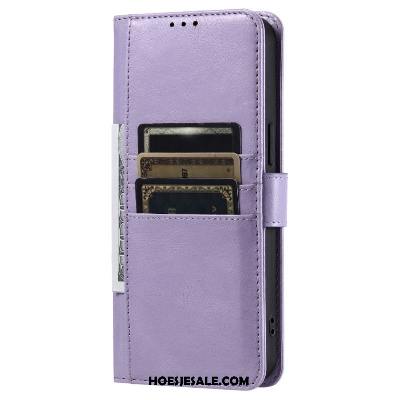 Flip Case Leren Samsung Galaxy S26 Plus 6 Kaartsleuven En Polsbandje