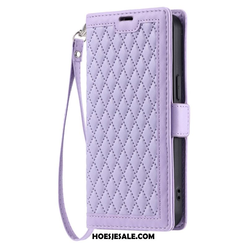 Flip Case Leren Samsung Galaxy S26 Plus Gewatteerd Vintage Design