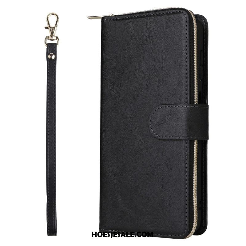 Flip Case Leren Samsung Galaxy S26 Portemonnee Met Ritssluiting