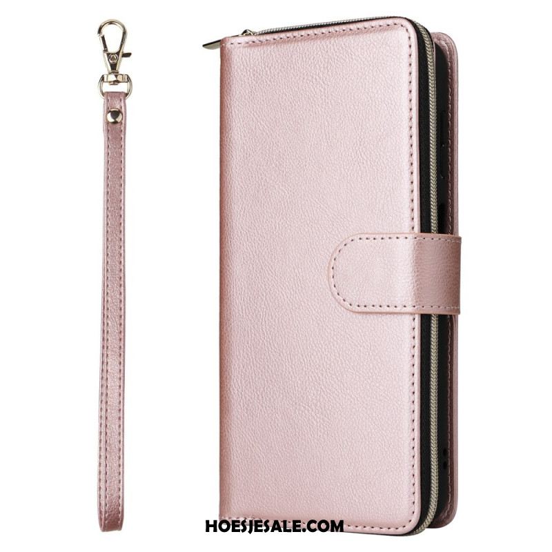 Flip Case Leren Samsung Galaxy S26 Portemonnee Met Ritssluiting