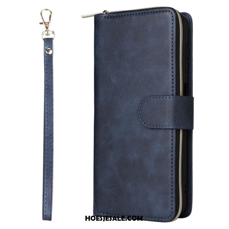 Flip Case Leren Samsung Galaxy S26 Portemonnee Met Ritssluiting