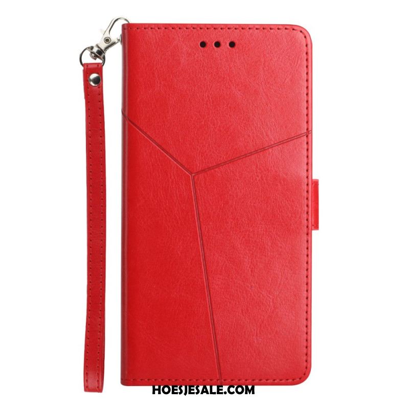 Flip Case Leren Samsung Galaxy S26 Y-design Met Bandje