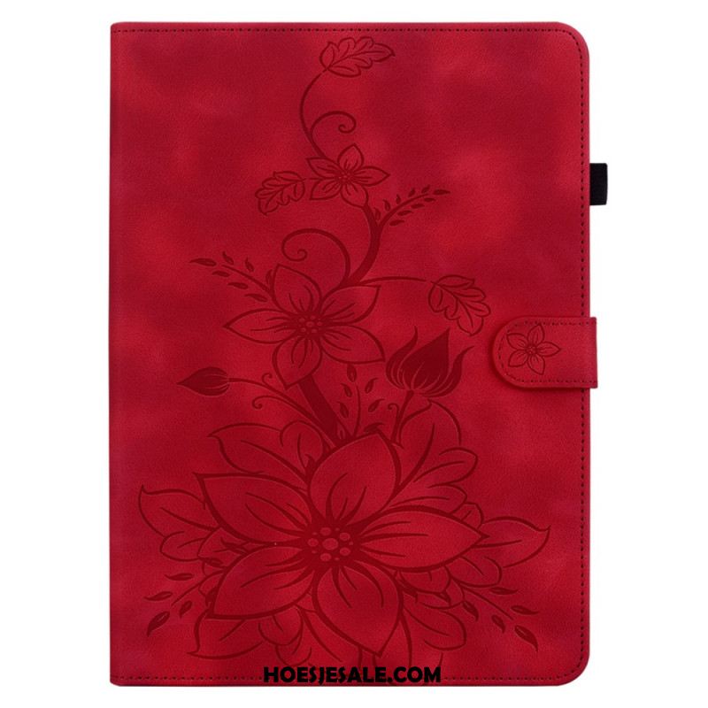 Flip Case Leren Samsung Galaxy Tab S10 Plus Fleur-de-lys