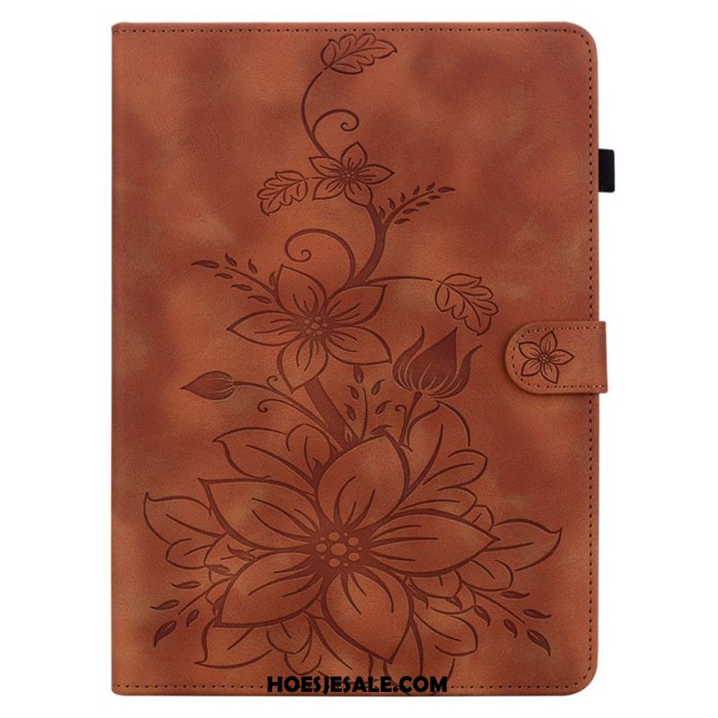Flip Case Leren Samsung Galaxy Tab S10 Plus Fleur-de-lys