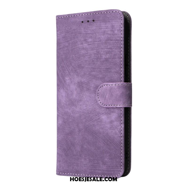 Flip Case Leren Sony Xperia 1 Vii Rfid-bescherming En Bandje