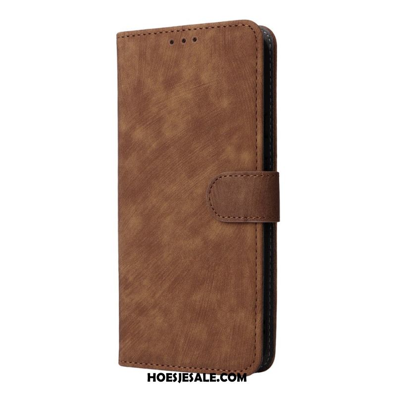 Flip Case Leren Sony Xperia 1 Vii Rfid-bescherming En Bandje