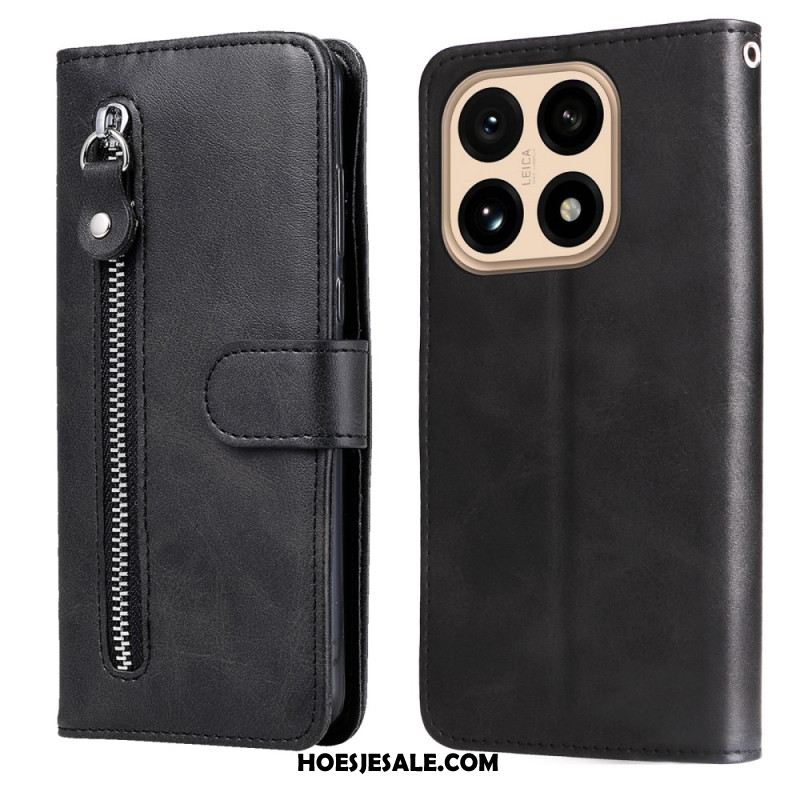 Flip Case Leren Xiaomi 15t Zak Met Rits