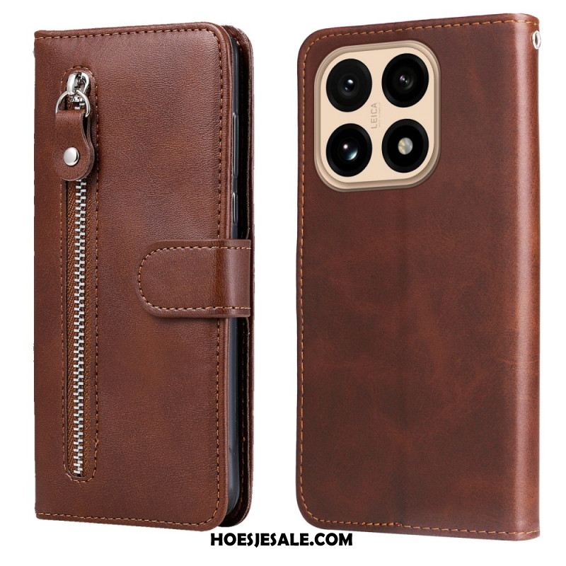 Flip Case Leren Xiaomi 15t Zak Met Rits