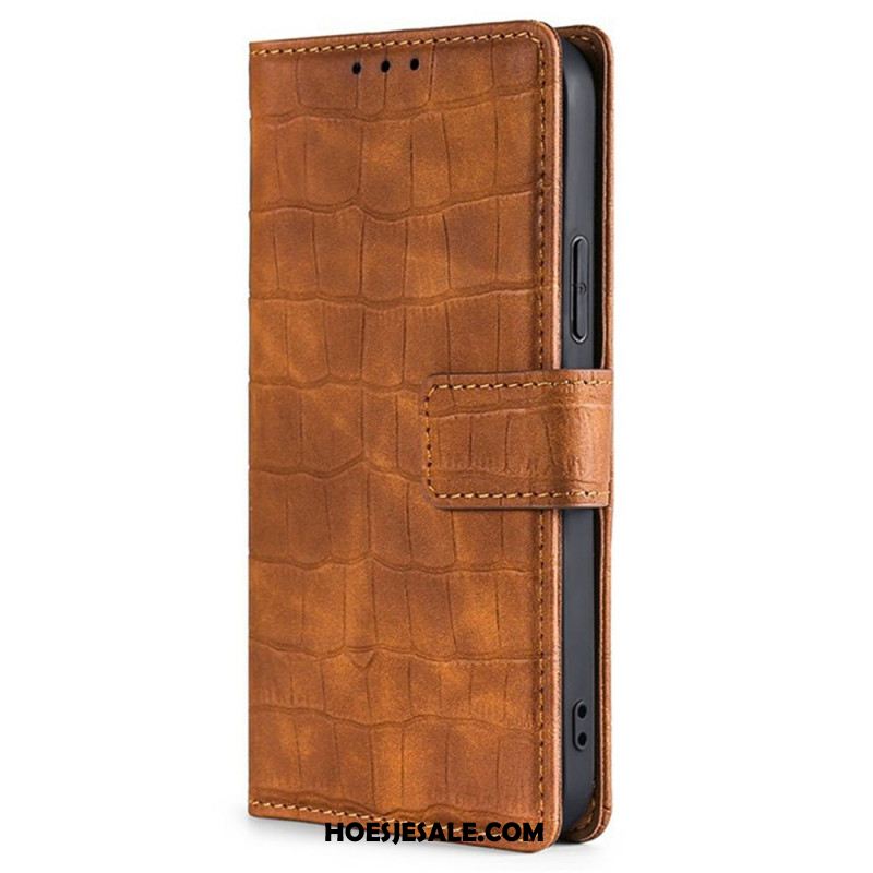 Flip Case Leren Xiaomi 17 Pro Krokodillenleerstructuur