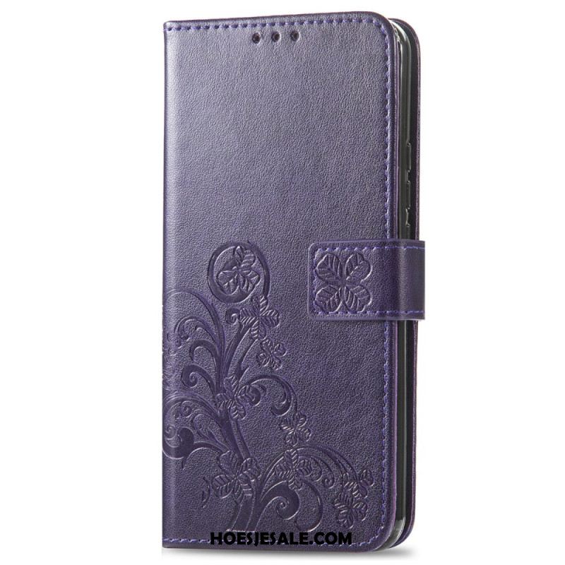 Flip Case Leren Xiaomi 17 Pro Max Klavertjes Vier