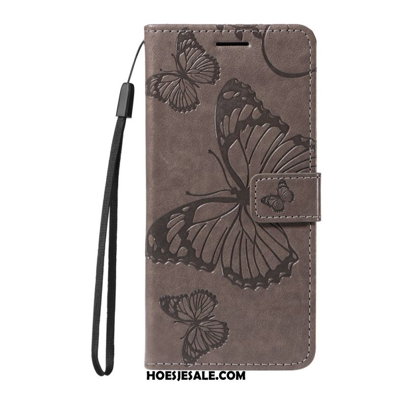 Flip Case Leren Xiaomi Redmi Note 14 4g Reuzenvlinders