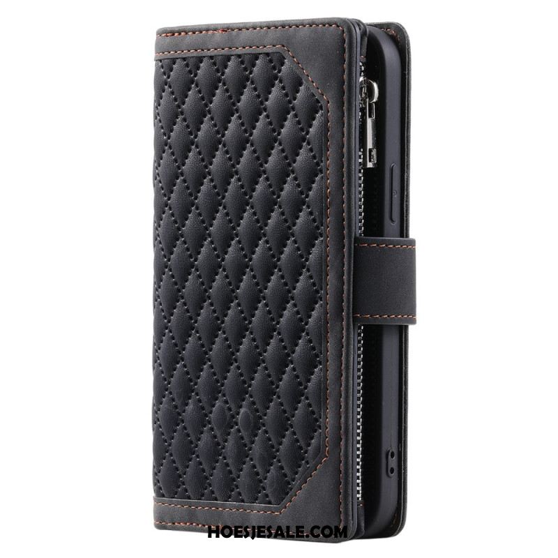 Flip Case Leren Xiaomi Redmi Note 14 5g Gewatteerde Portemonnee