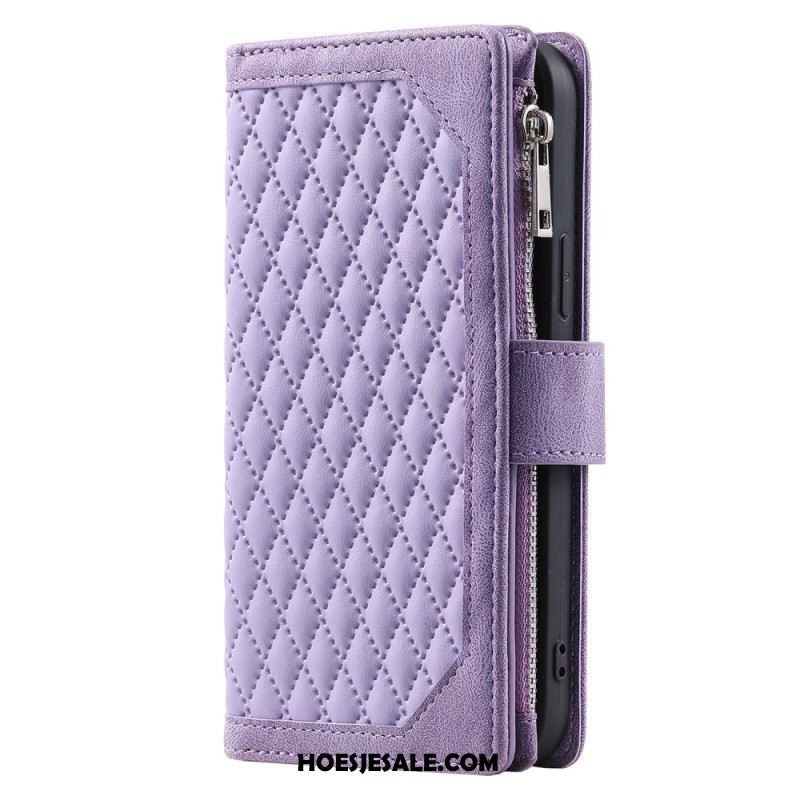 Flip Case Leren Xiaomi Redmi Note 14 5g Gewatteerde Portemonnee