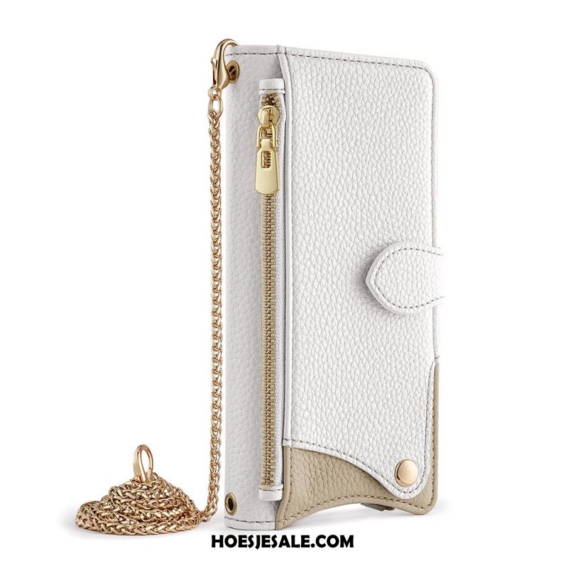 Flip Case Leren Xiaomi Redmi Note 14 Pro 4g Tweekleurige Portemonnee Met Ketting