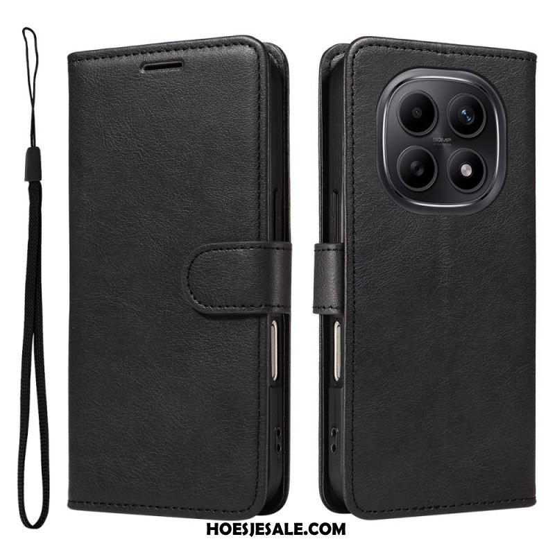 Flip Case Leren Xiaomi Redmi Note 15 5g Effen Leerlook