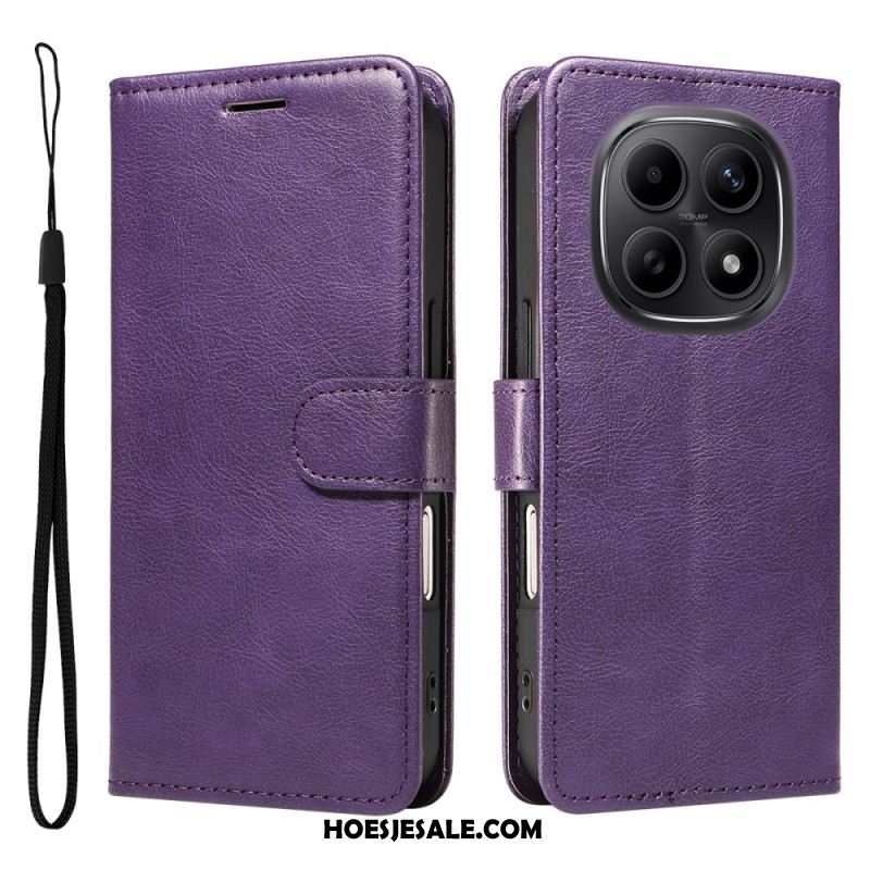 Flip Case Leren Xiaomi Redmi Note 15 5g Effen Leerlook