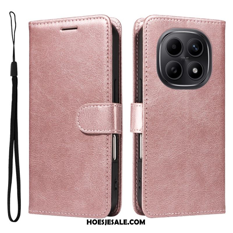 Flip Case Leren Xiaomi Redmi Note 15 5g Effen Leerlook