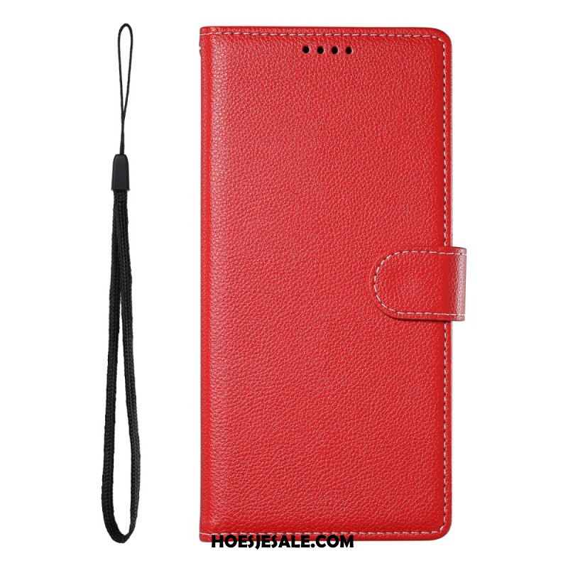 Flip Case Leren Xiaomi Redmi Note 15 Pro Plus 5g Effen Kunstleer