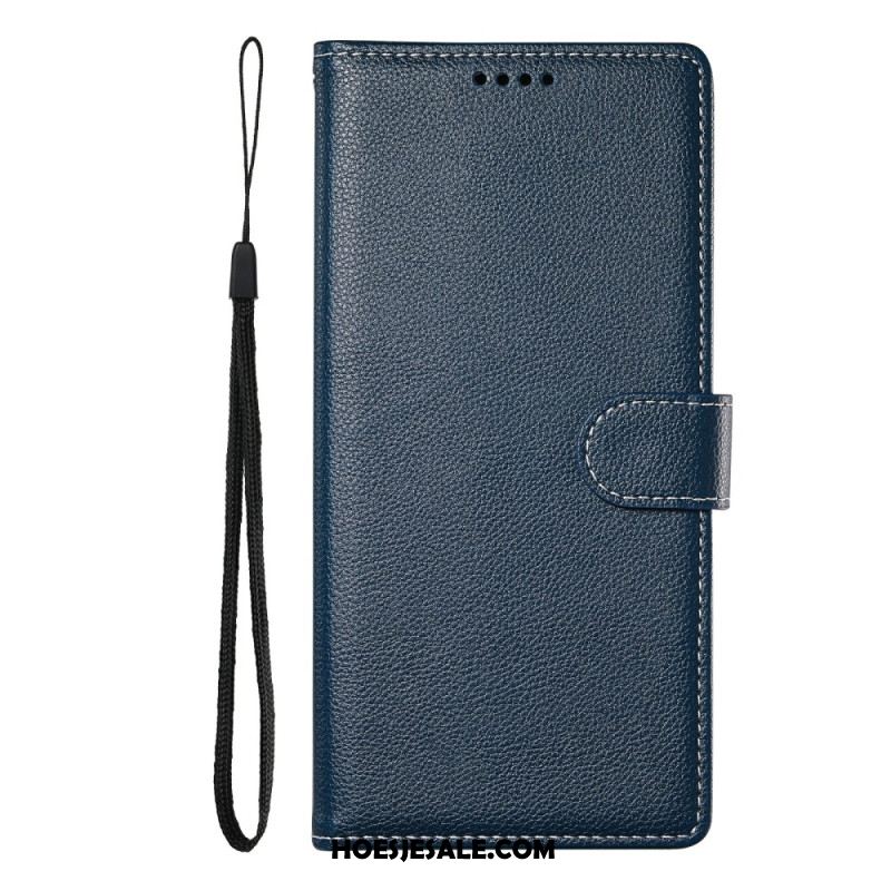 Flip Case Leren Xiaomi Redmi Note 15 Pro Plus 5g Effen Kunstleer