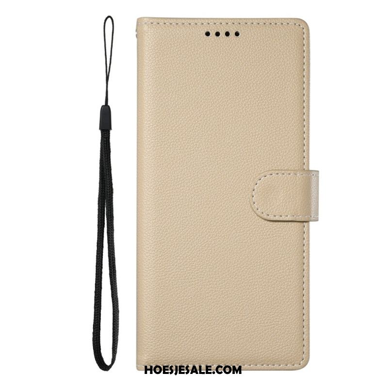 Flip Case Leren Xiaomi Redmi Note 15 Pro Plus 5g Effen Kunstleer