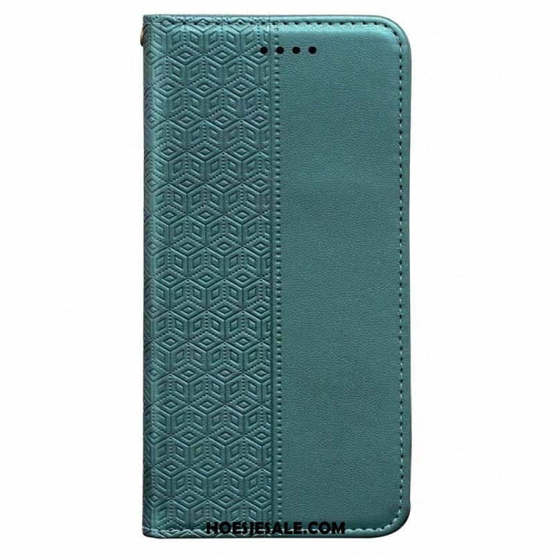Flip Case Leren Xiaomi Redmi Note 15 Pro Plus 5g Flipcover Met Bandje En Rand