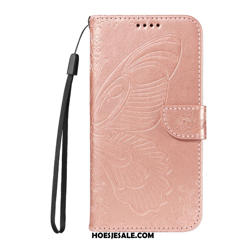 Flip Case Leren Xiaomi Redmi Note 15 Pro Plus 5g Vlinderdesign
