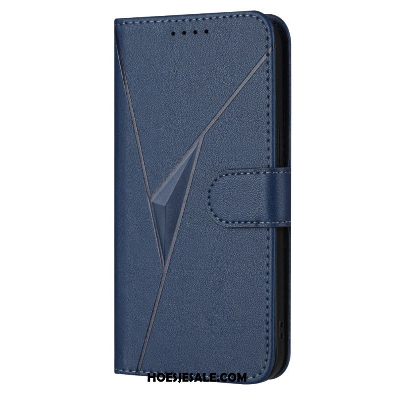 Flip Case Leren iPhone 17 Pro Max Driehoeksafdruk