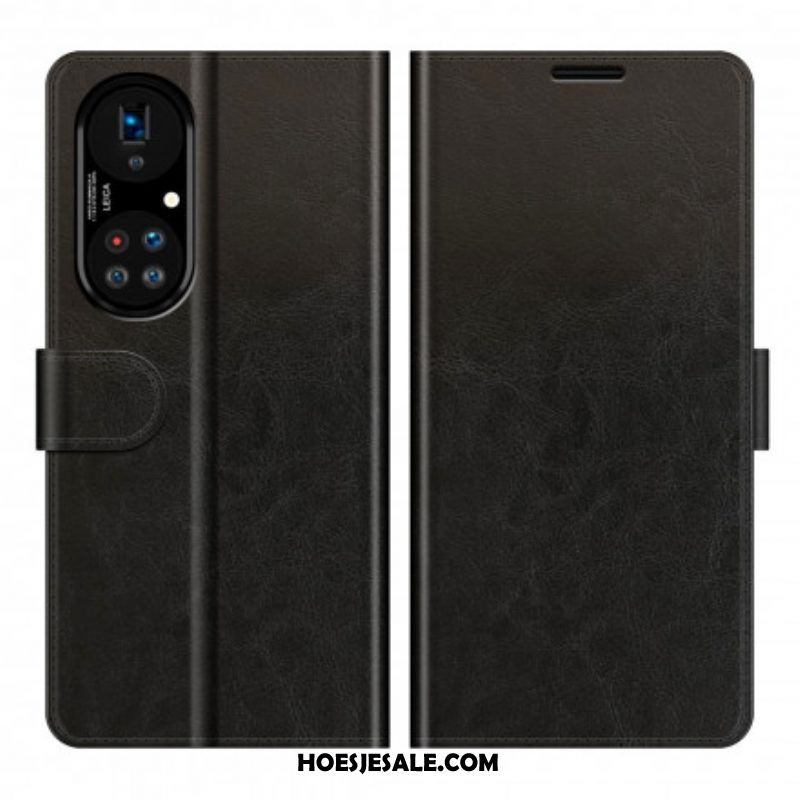 Flip Case voor Huawei P50 Pro Stijl Lederen Ontwerp