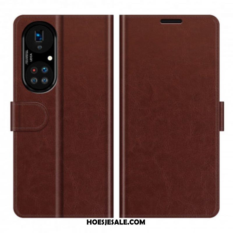 Flip Case voor Huawei P50 Pro Stijl Lederen Ontwerp