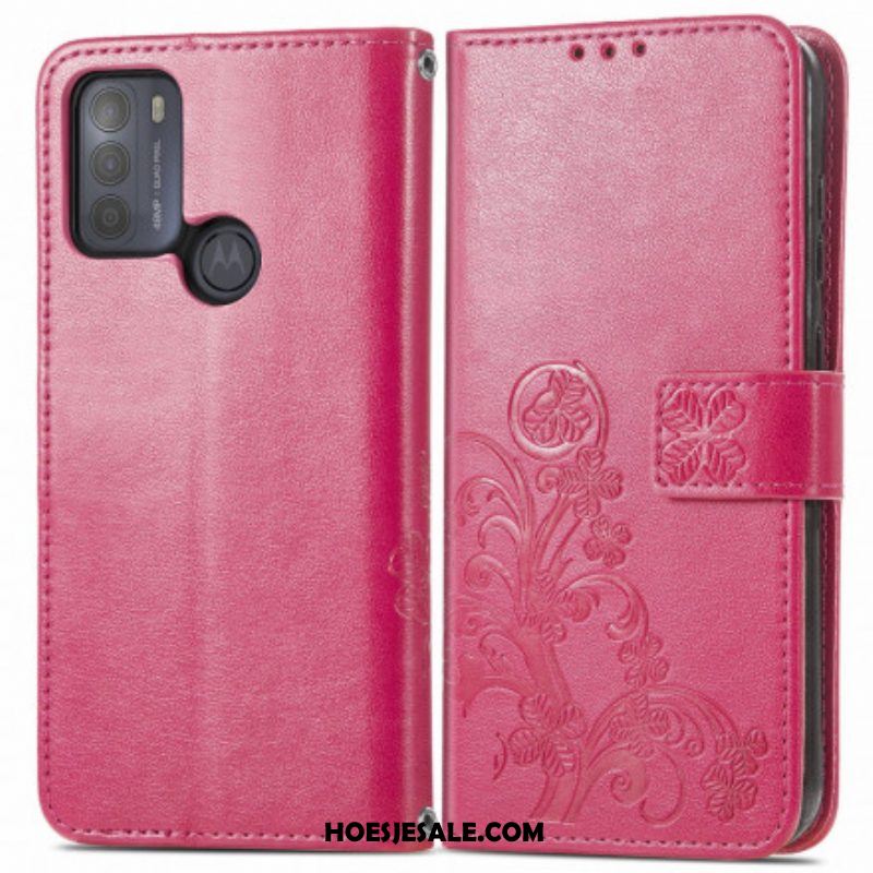 Flip Case voor Moto G50 Aziatische Bloemen