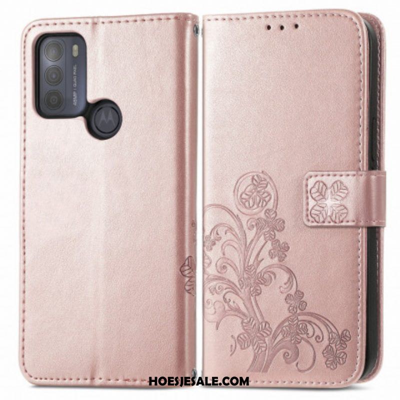 Flip Case voor Moto G50 Aziatische Bloemen