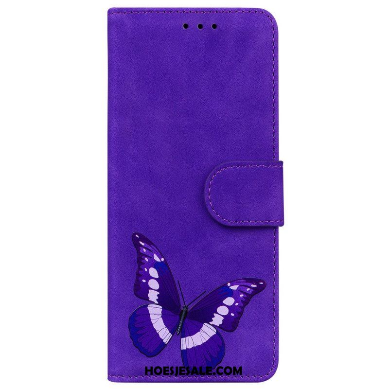 Flip Case voor Moto G73 5G Vlinder Ontwerp