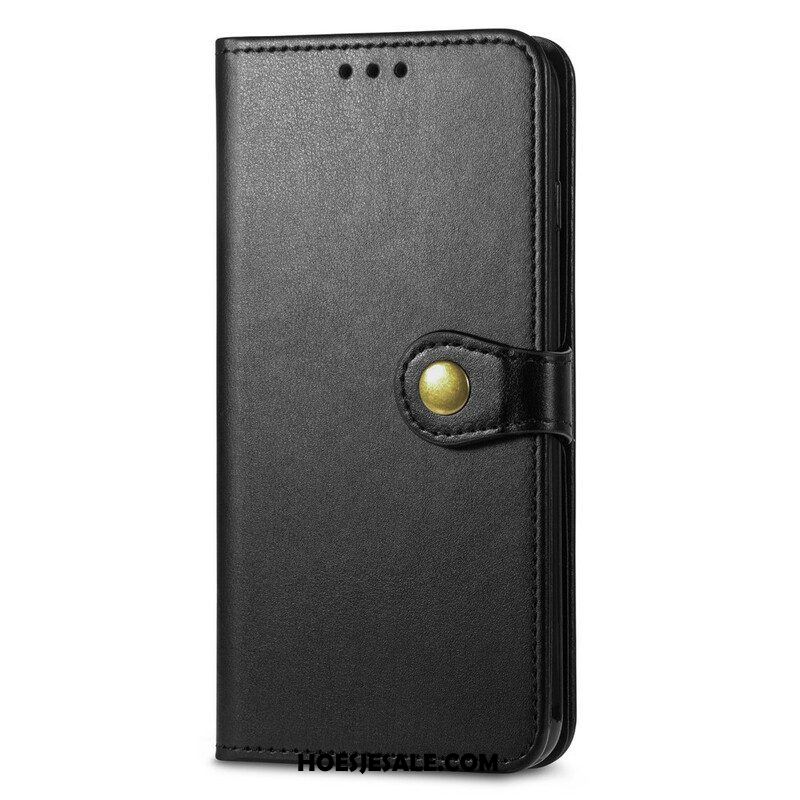 Flip Case voor Oppo A16 / A16s Kunstleer En Vintage Sluiting