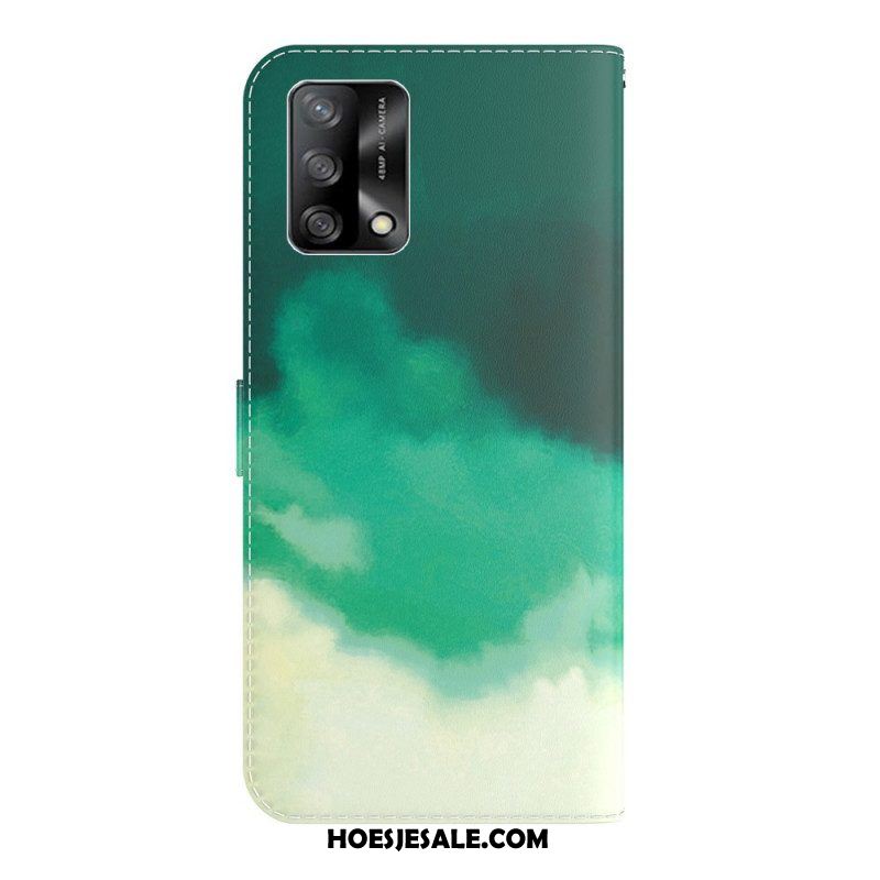 Flip Case voor Oppo A74 4G Waterverf