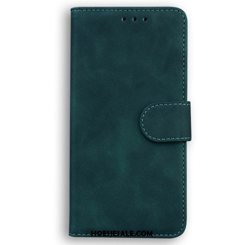 Flip Case voor Oppo Reno 8 Couture-leereffect