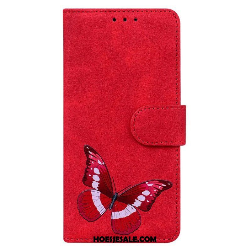 Flip Case voor Samsung Galaxy A14 / A14 5G Vlinder Ontwerp