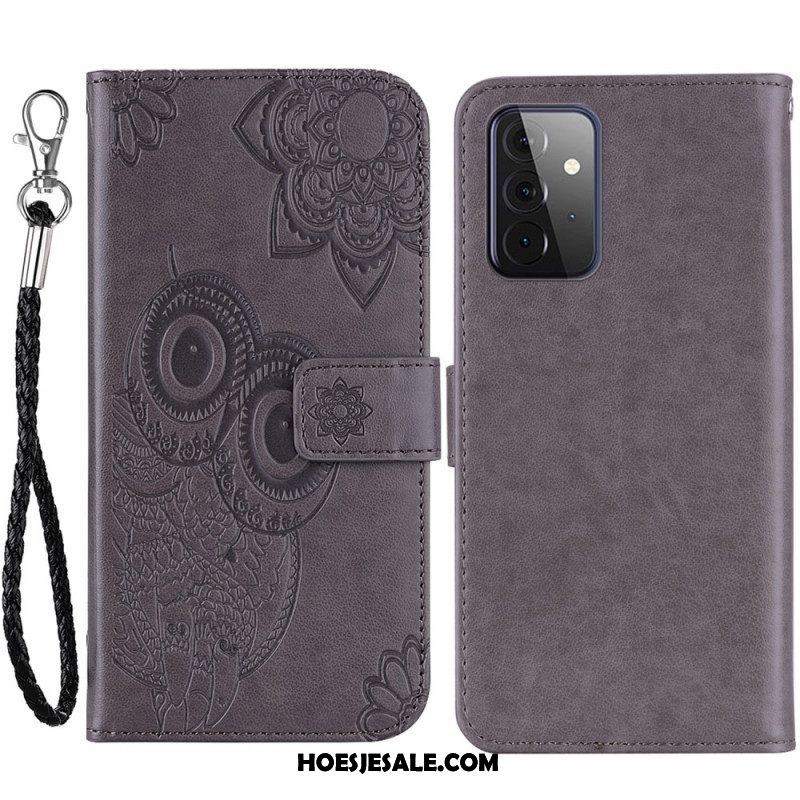 Flip Case voor Samsung Galaxy A53 5G Mandala Uil