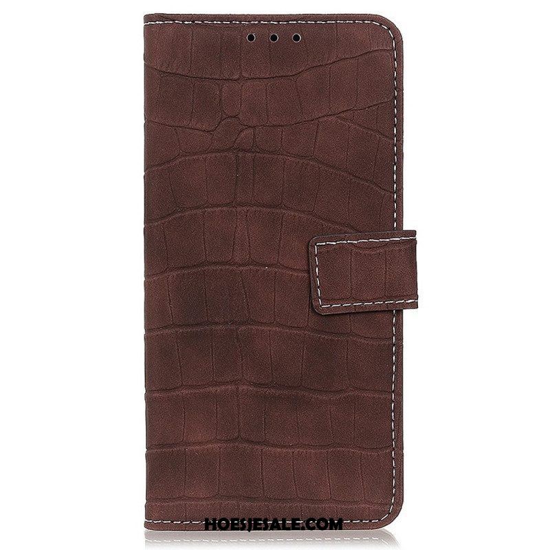 Flip Case voor Samsung Galaxy M23 5G Krokodillenhuidstijl