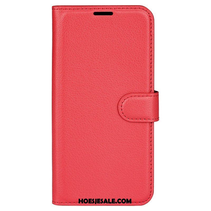 Flip Case voor Samsung Galaxy M33 5G Lychee Lederen Stijl