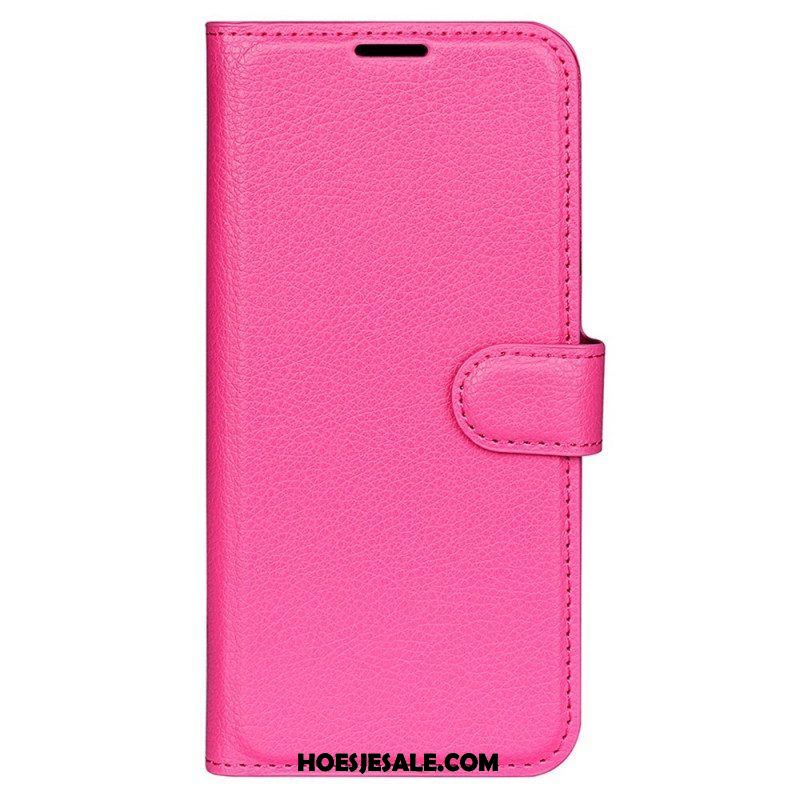 Flip Case voor Samsung Galaxy M33 5G Lychee Lederen Stijl