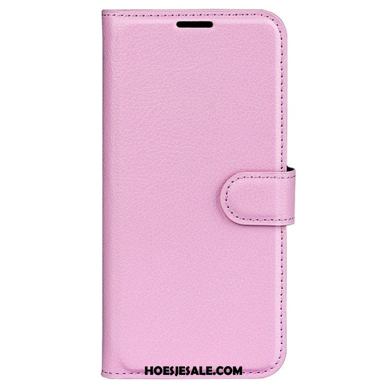 Flip Case voor Samsung Galaxy M33 5G Lychee Lederen Stijl