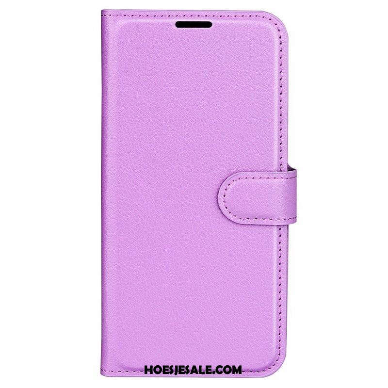 Flip Case voor Samsung Galaxy M33 5G Lychee Lederen Stijl