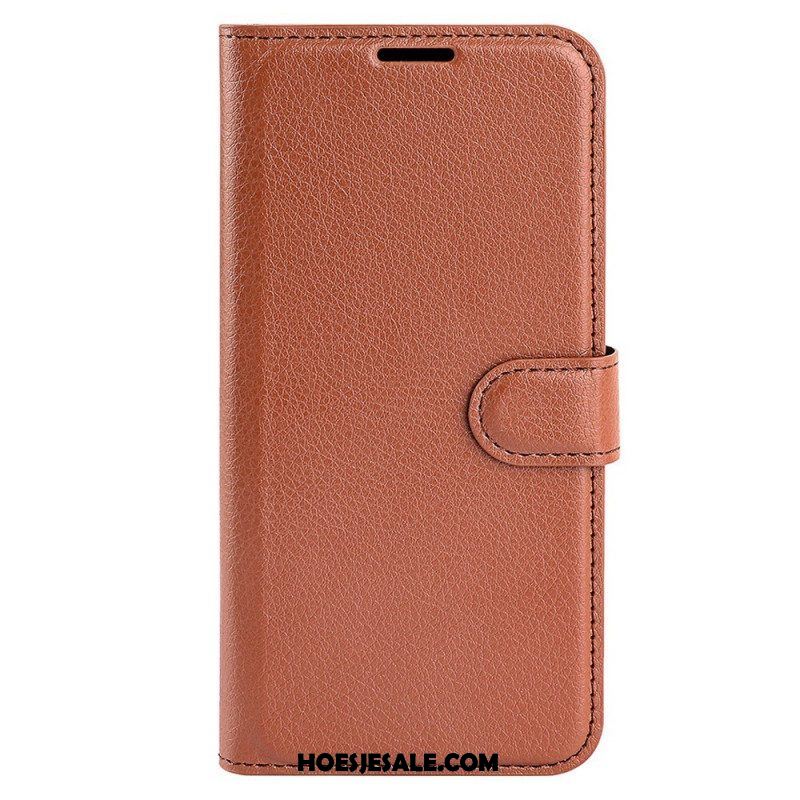 Flip Case voor Samsung Galaxy M33 5G Lychee Lederen Stijl