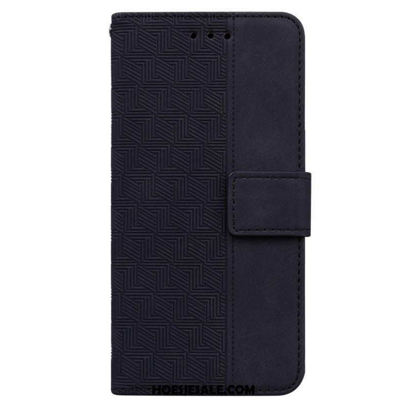 Flip Case voor Samsung Galaxy M33 5G Met Ketting Patroon Met Bandjes